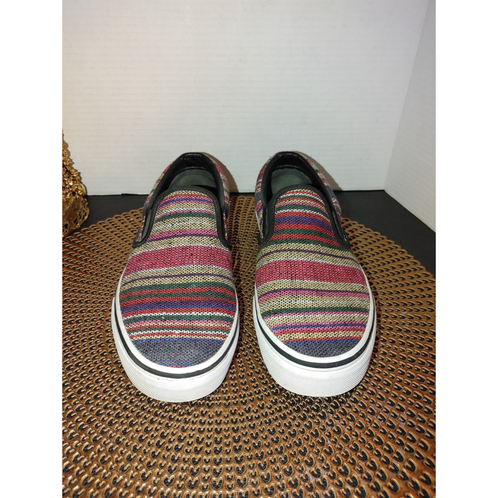 Vans Women's Striped Slip-On Sneakers